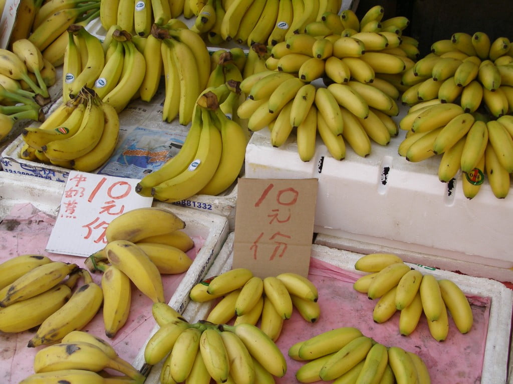 Hongkong Markt Bananen