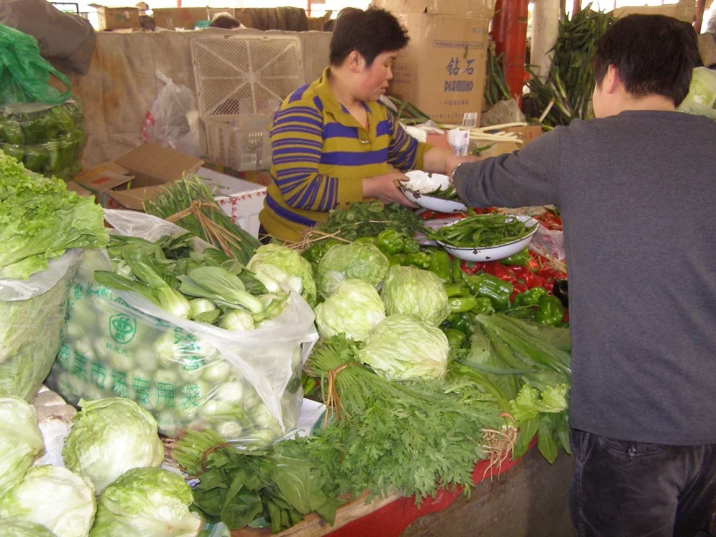Gemüsemarkt in Peking