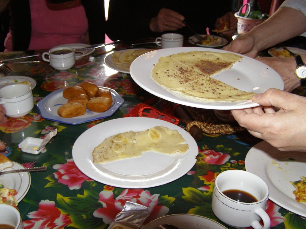 Essen in China - das Frühstück im Gasthaus
