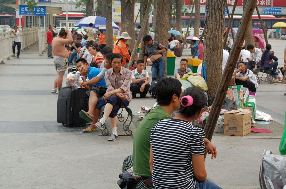 Chengdu Bahnhofsvorplatz