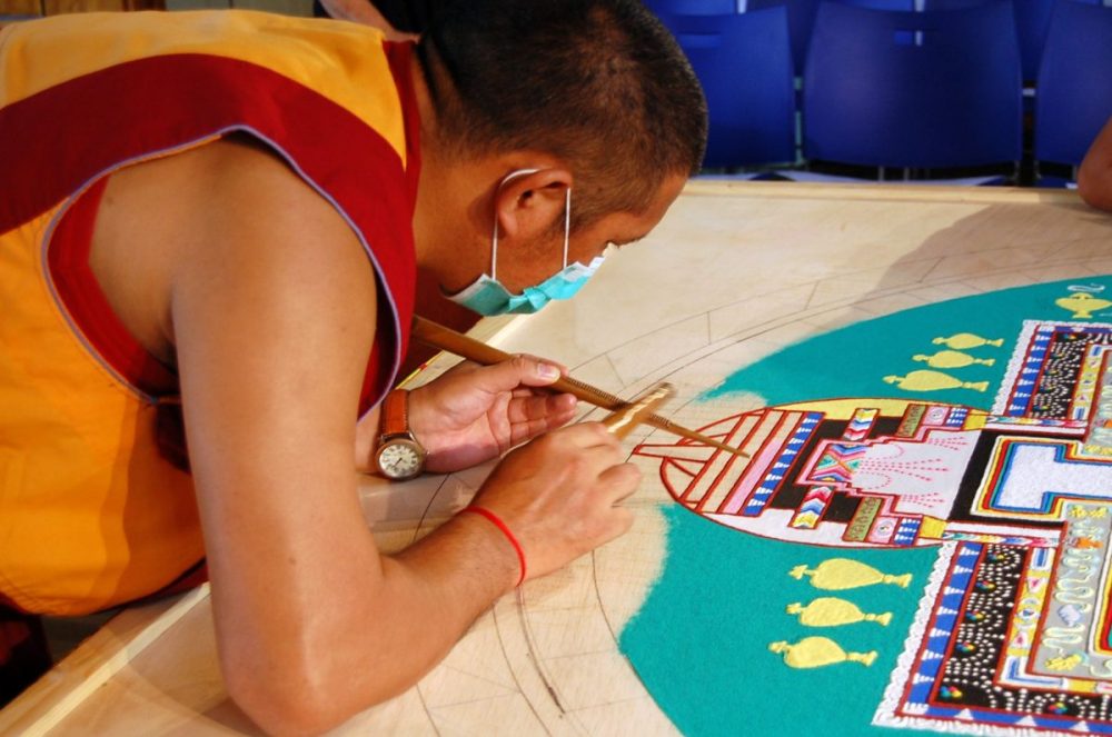 Sandmandala in Hamburg