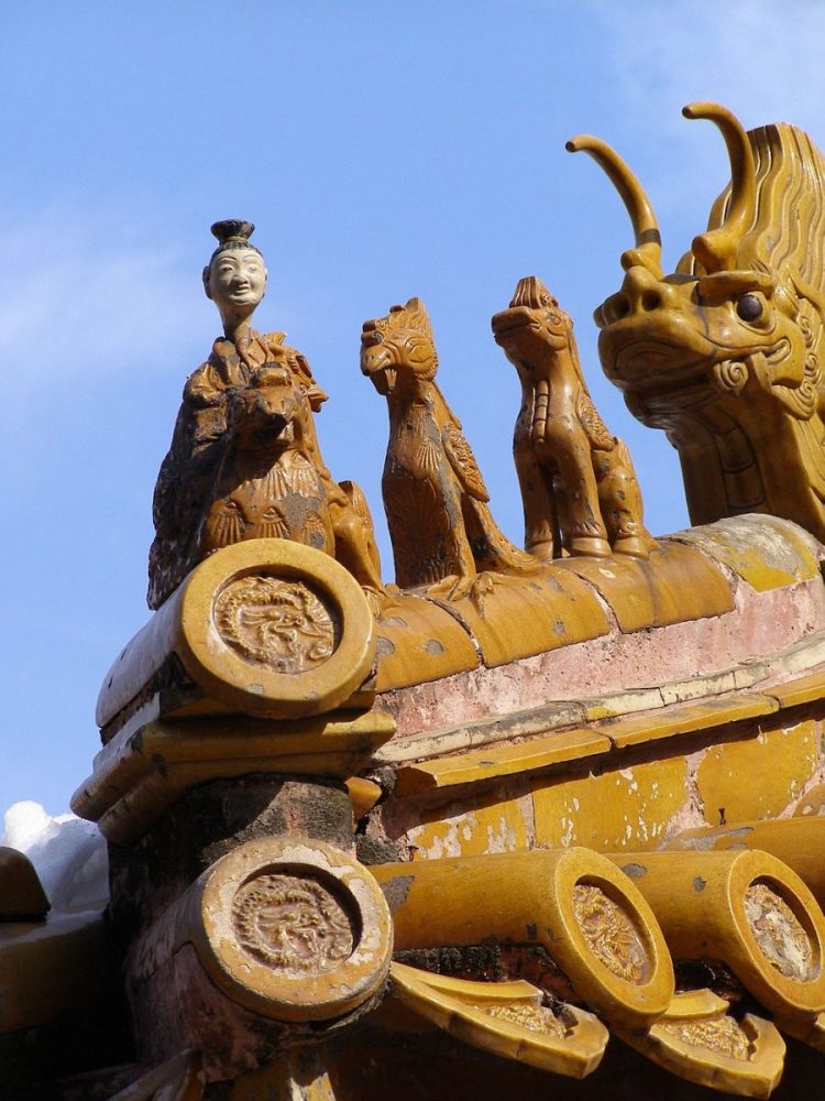 Dachfiguren in der Verbotenen Stadt