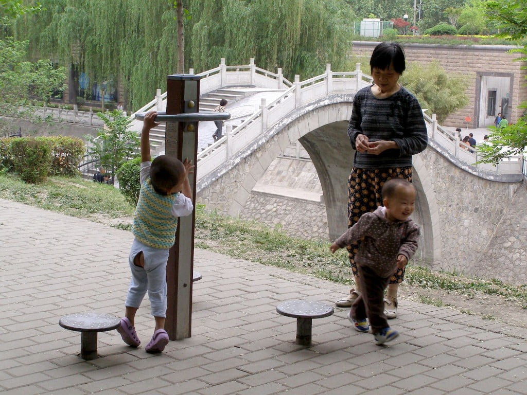 Brücke im Stadtmauer Park