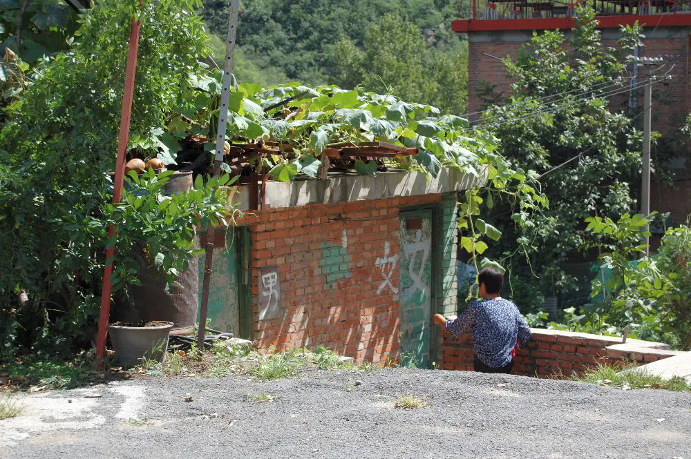 Toilette im ländlichen China