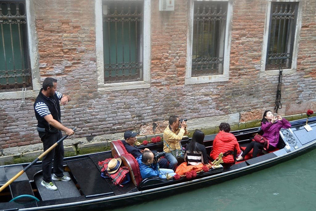 Chinesische Touristen in Venedig