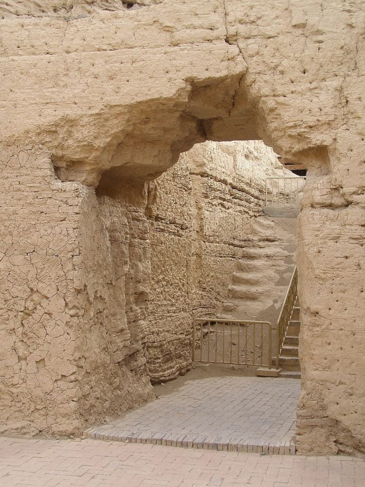 Jioahe -Turfan - Eingang zum "Palast"