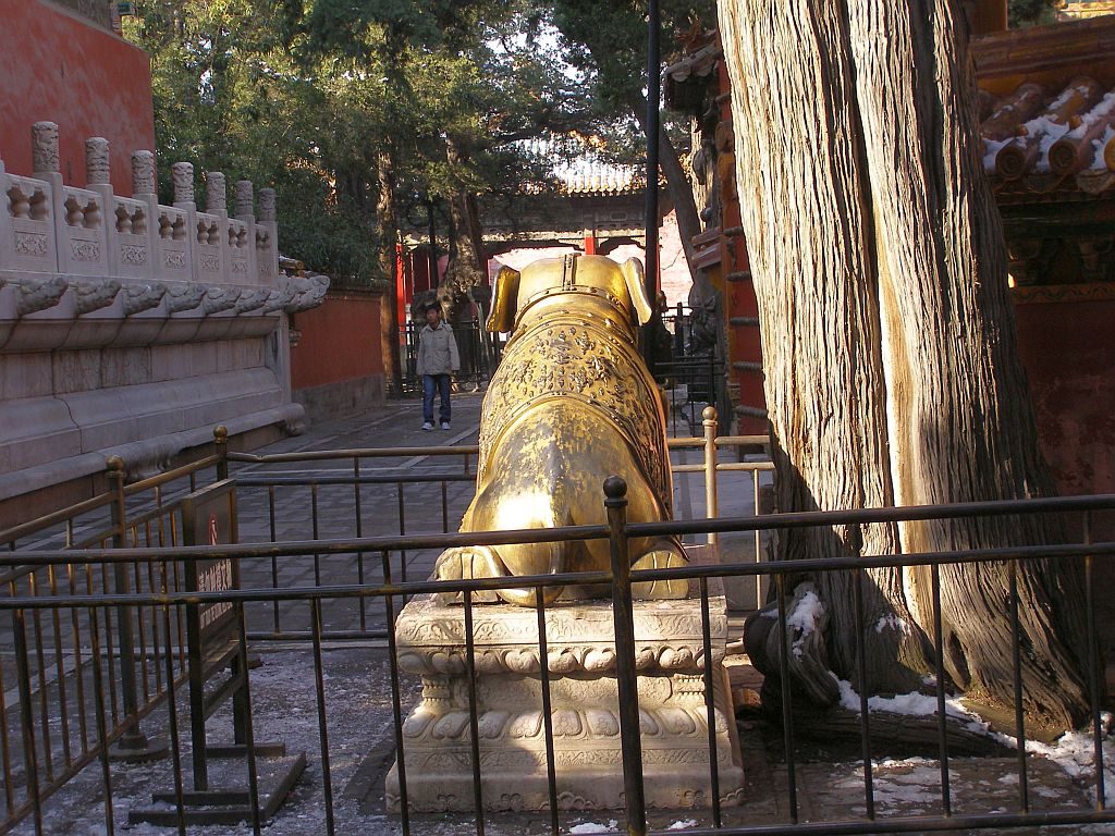 Elefant in der Verbotenen Stadt in Peking