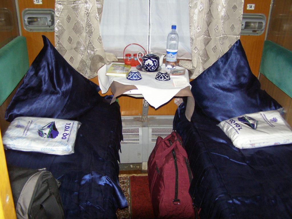 Im Zug von Tashkent nach Buchara