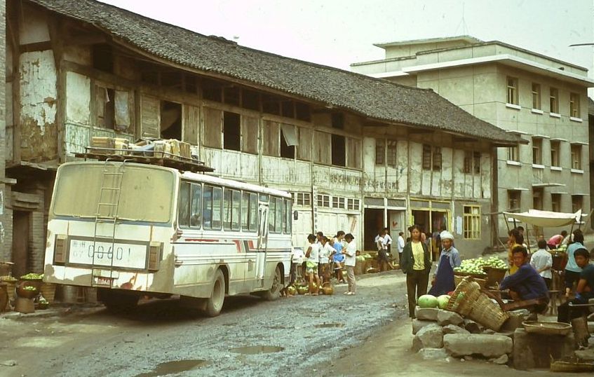 Südchina 1993: mit dem Bus unterwegs