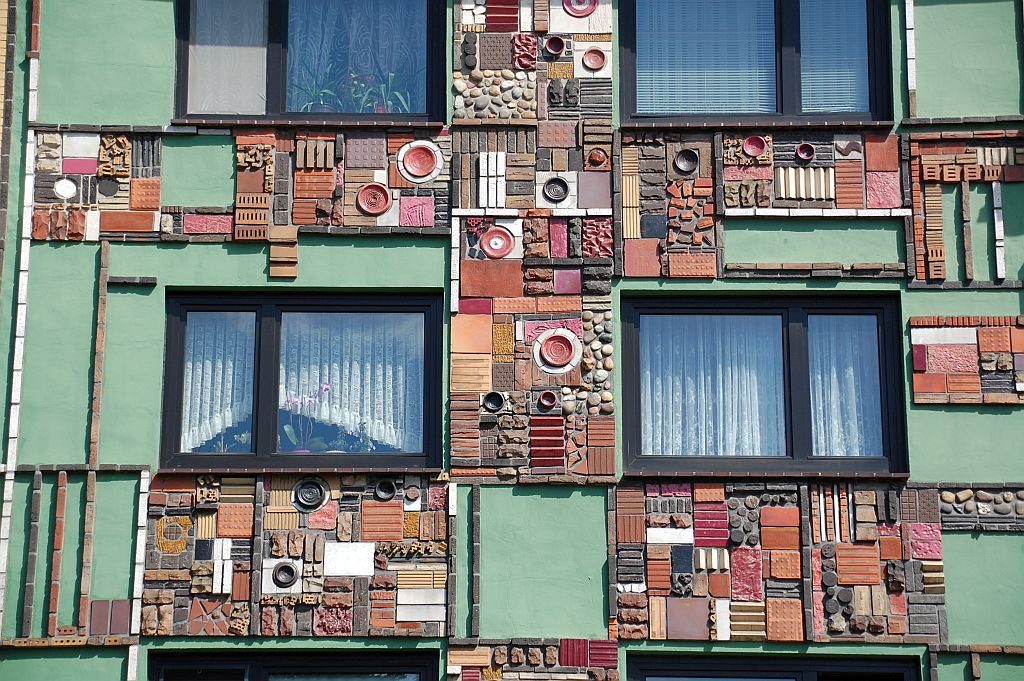 Billstedt Fassade mit Kunst