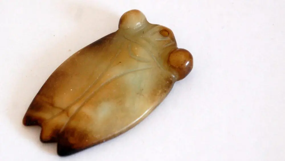 Zikade aus chinesischer Jade