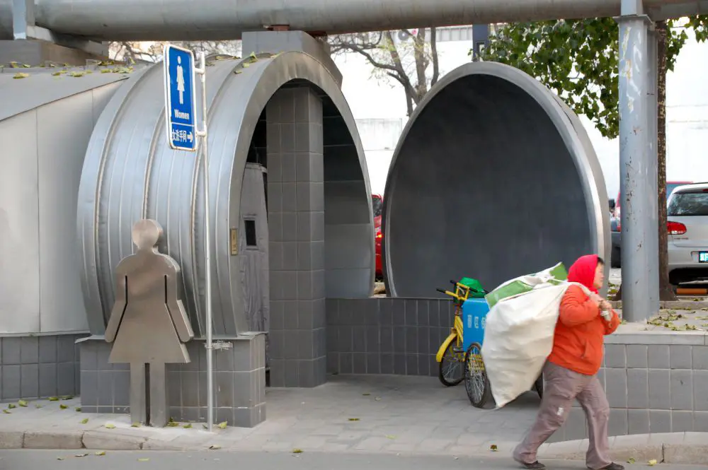 Öffentliche Toilette in China Moderne Variante