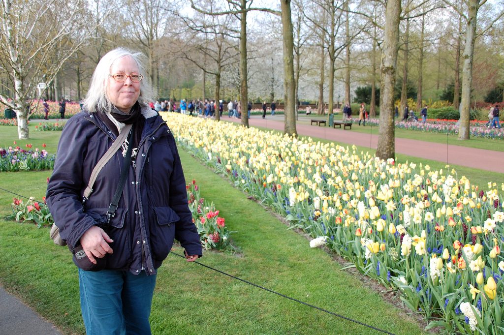 Ulrike und die Tulpenblüte in Hollan