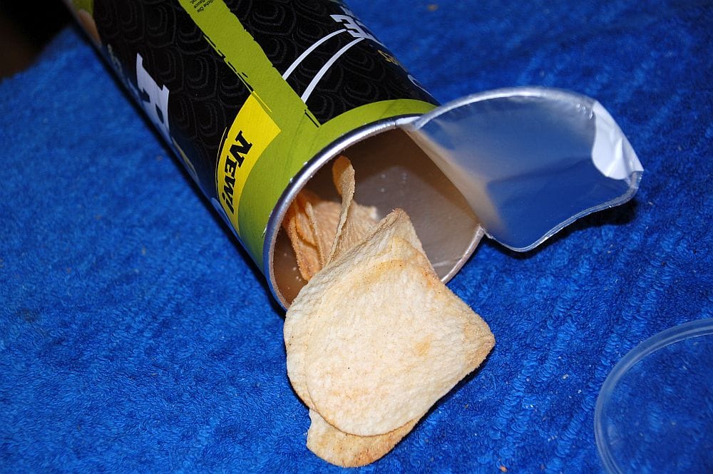 Pringles Peking Ente sehen so aus wie wir es gewohnt sind.