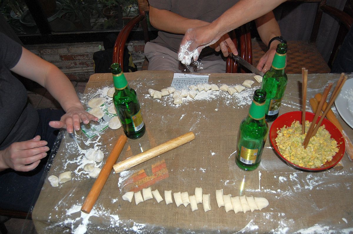 Jiaozi machen