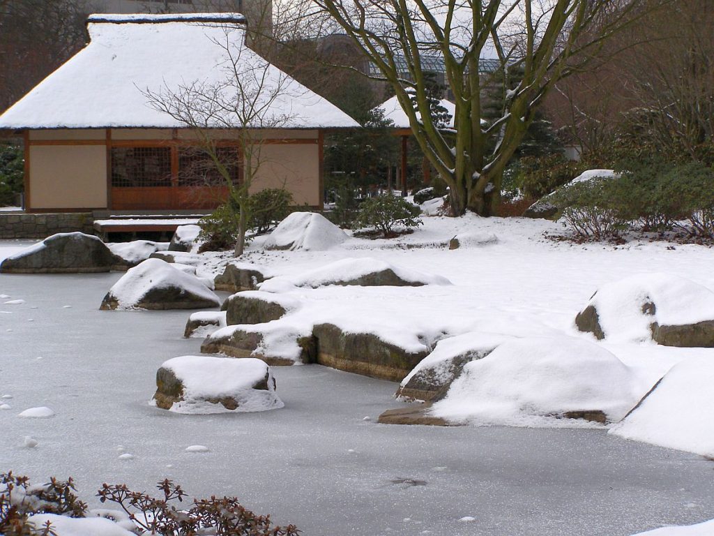 Planten un Blomen Jaoan im Winter.